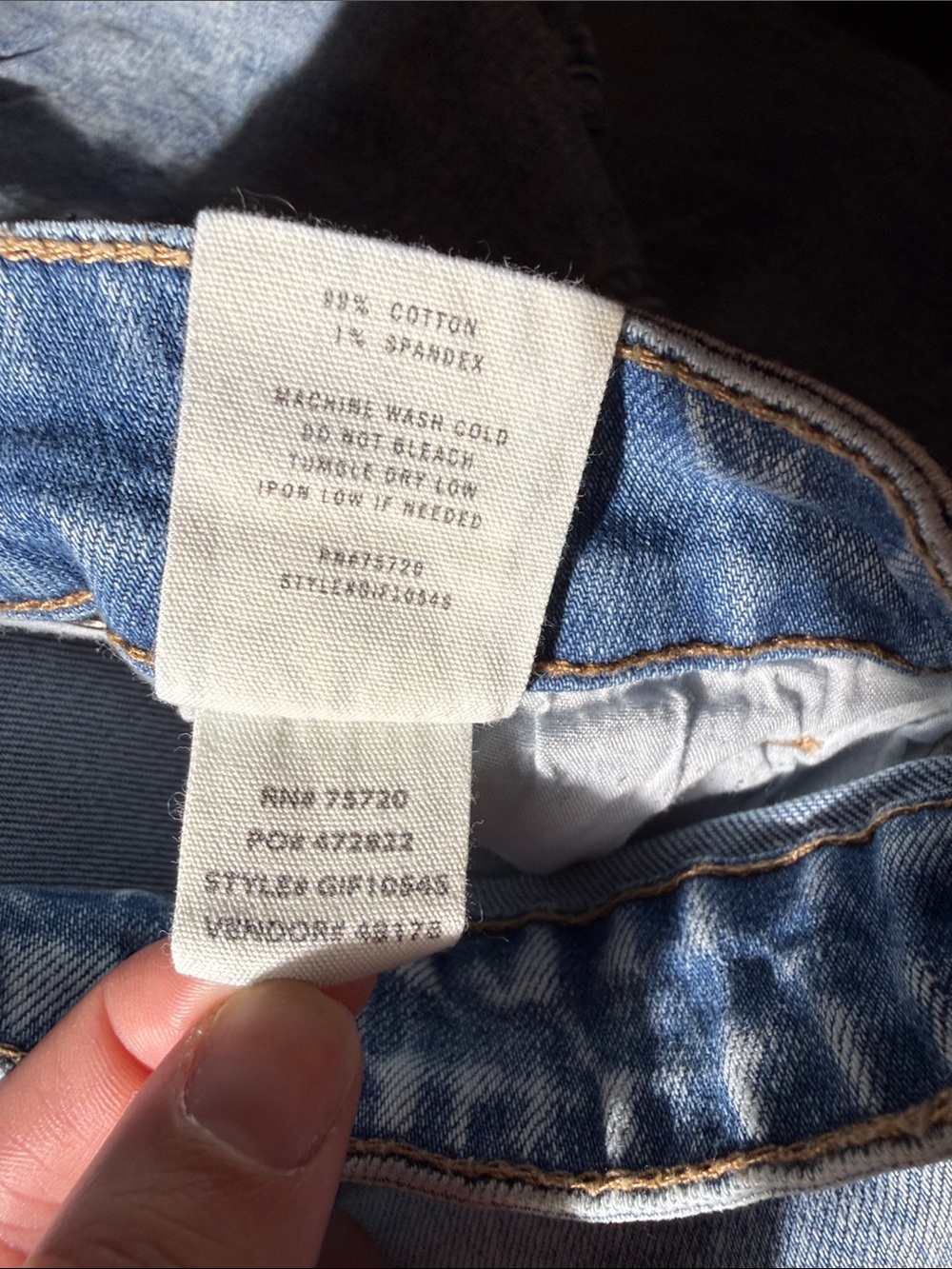 Gilded Intent Women’s Light Wash Straight Leg Jeans - Size 33x30 - Picture 3 of 4